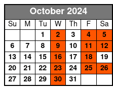 Todd Oliver & Irving The Talking Dog October Schedule