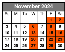 Todd Oliver & Irving The Talking Dog November Schedule
