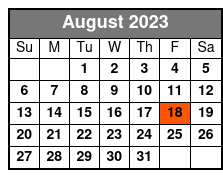 Funny Farm Dinner Feud August Schedule