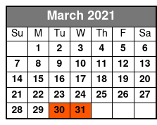Presleys' Country Jubilee Regular Seating March Schedule