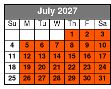 Presleys' Country Jubilee Regular Seating July Schedule