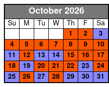 Copperhead Mountain Coaster One Ride Per Person Ticket  October Schedule