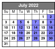 Funny Farm Dinner Feud July Schedule