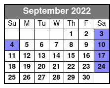Funny Farm Dinner Feud September Schedule