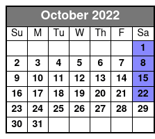 Funny Farm Dinner Feud October Schedule