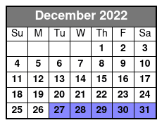 Funny Farm Dinner Feud December Schedule