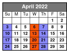 Dancing Queen Ultimate 70s Show April Schedule