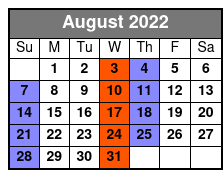 Dancing Queen Ultimate 70s Show August Schedule