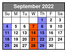Dancing Queen Ultimate 70s Show September Schedule