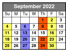New Jersey Nights September Schedule