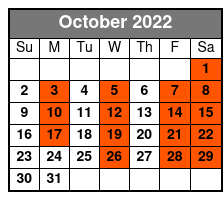 Anthems Of Rock October Schedule
