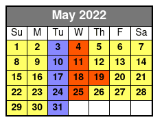 King's Castle Theatre Shows May Schedule