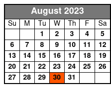 Rick McEwen Presents The Gambler August Schedule