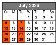 Rick McEwen Presents The Gambler July Schedule