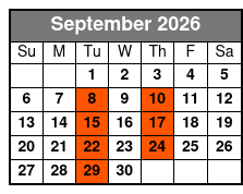 Rick McEwen Presents The Gambler September Schedule