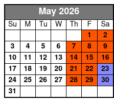 Shiners Bronze Seating May Schedule