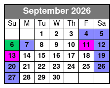 Taste of Goo Goo September Schedule