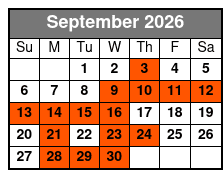 Best of Music City USA Show September Schedule