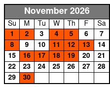 Best of Music City USA Show November Schedule