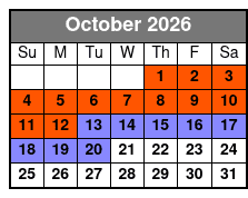 Nashville Zoo at Grassmere: Fast Track Ticket October Schedule