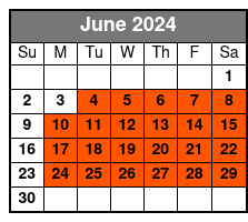Andrew Jackson's Hermitage June Schedule
