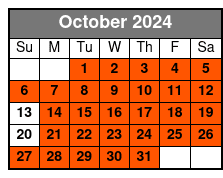 Discover Nashville October Schedule