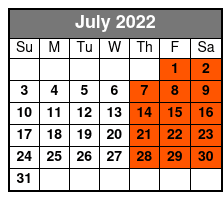 New Homes of Stars July Schedule