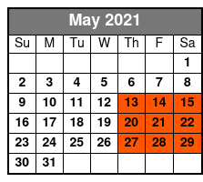 Homes of the Stars Tour May Schedule