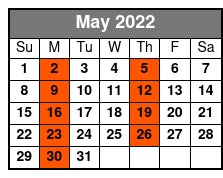 Tribute to the King: Thru The Years 53-77 May Schedule