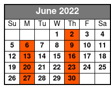 Tribute to the King: Thru The Years 53-77 June Schedule