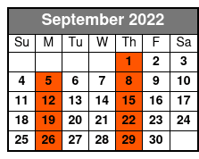 Tribute to the King: Thru The Years 53-77 September Schedule