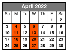 The Civil War - Battle of Franklin April Schedule