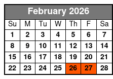 The Civil War - Battle of Franklin February Schedule