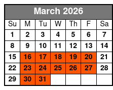 The Civil War - Battle of Franklin March Schedule