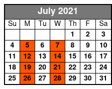 The Civil War - Battle of Franklin July Schedule