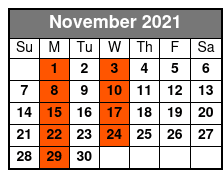 The Civil War - Battle of Franklin November Schedule