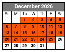 General Jackson Showboat Midday Christmas Lunch Cruise  December Schedule