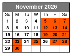 General Jackson Showboat Evening Christmas Dinner Cruise November Schedule