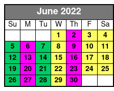 General Jackson Showboat Nashville Lunch & Dinner Cruises June Schedule