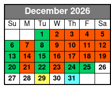 General Jackson Showboat Nashville Lunch & Dinner Cruises December Schedule