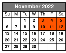 General Jackson Showboat Evening Dinner Cruise November Schedule