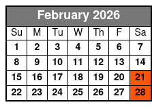 General Jackson Showboat Evening Dinner Cruise February Schedule