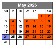 General Jackson Showboat Evening Dinner Cruise May Schedule