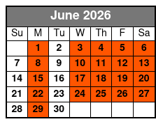 General Jackson Showboat Evening Dinner Cruise June Schedule