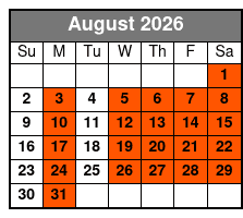 General Jackson Showboat Evening Dinner Cruise August Schedule