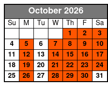 General Jackson Showboat Evening Dinner Cruise October Schedule