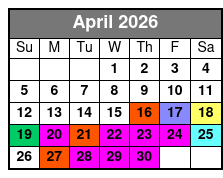 Opry House Backstage Tour April Schedule