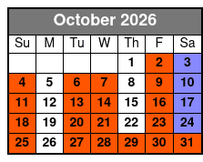Grand Ole Opry Reserved Seating October Schedule