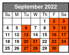 Grand Ole Opry at Opry House Preferred Seating September Schedule