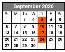 Opry Country Classics September Schedule